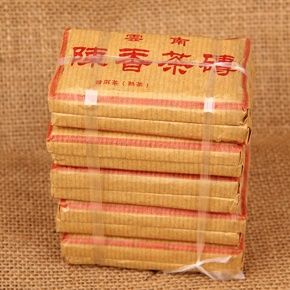 50g 2012 Year Chinese Yunnan Ripe Tea Large Leaves Pu'er Pu-erh Health Tea Brick