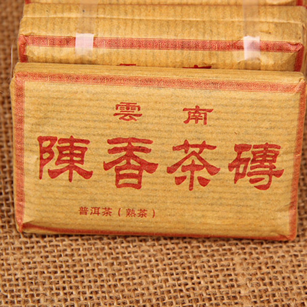 50g 2012 Year Chinese Yunnan Ripe Tea Large Leaves Pu'er Pu-erh Health Tea Brick