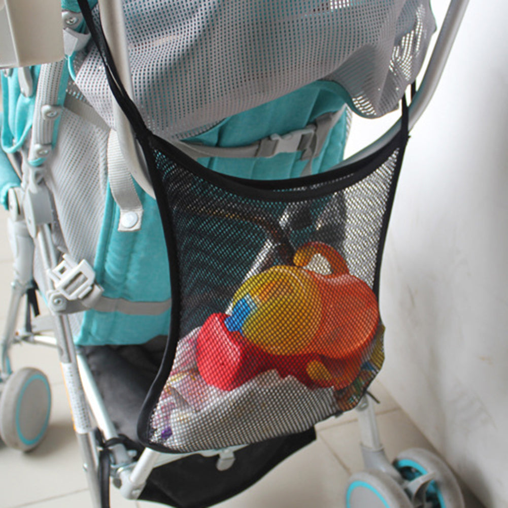 Baby Carriage Stroller Hanging Mesh Space Saving Storage Bag Pouch Toy Organizer
