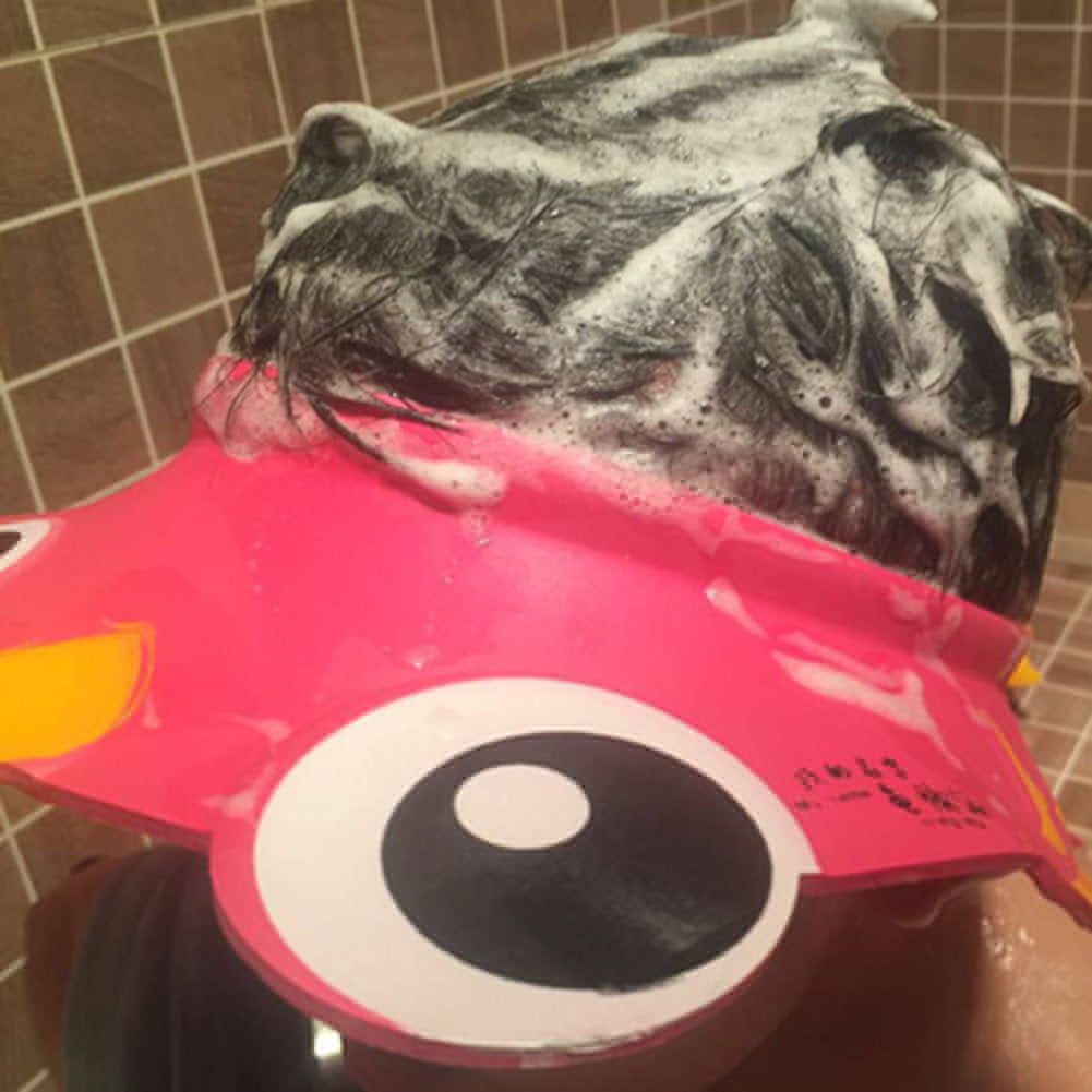 Adjustable Soft Baby Kids Children Shampoo Bath Shower Cap Hair Shield Hat