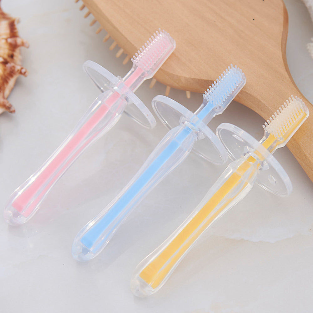 Soft Silicone Baby Infants Training Toothbrush Brush Teether Dental Oral Care