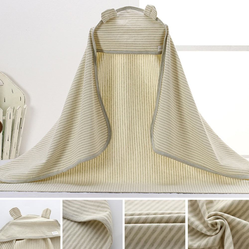 Soft Hooded Towel Kids Beach Pool Bath Wrap Washcloth Newborn Shower Present