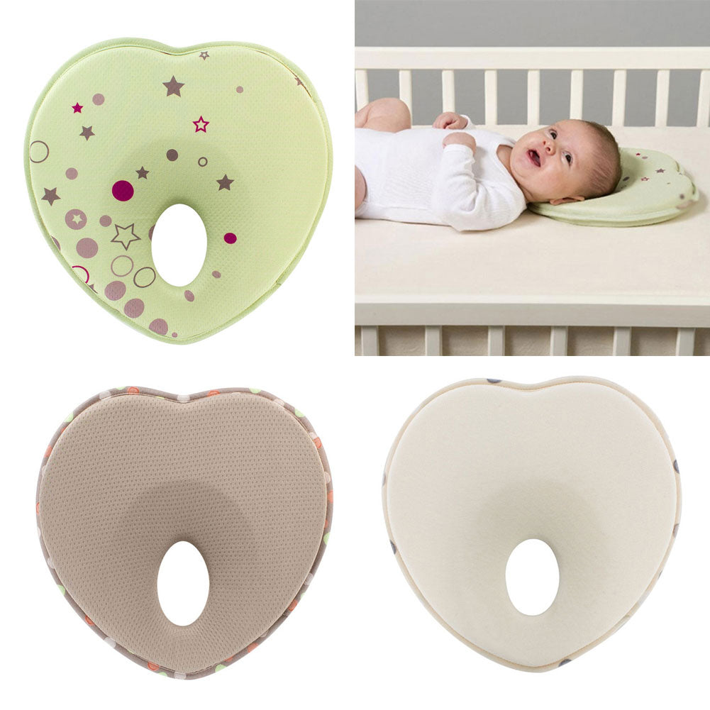 Heart Shape Baby Pillow Prevent Flat Head Protection Cushion Sleep Positioner