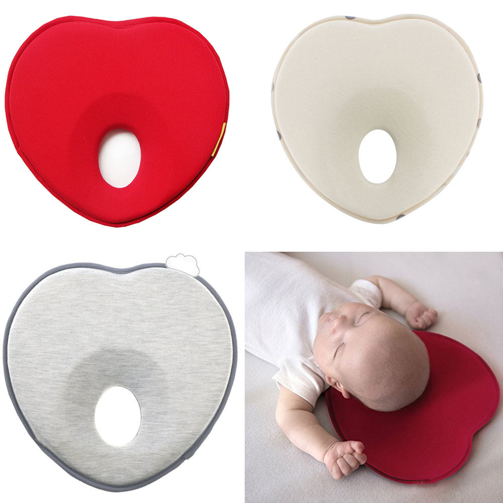 Heart Shape Baby Pillow Prevent Flat Head Protection Cushion Sleep Positioner