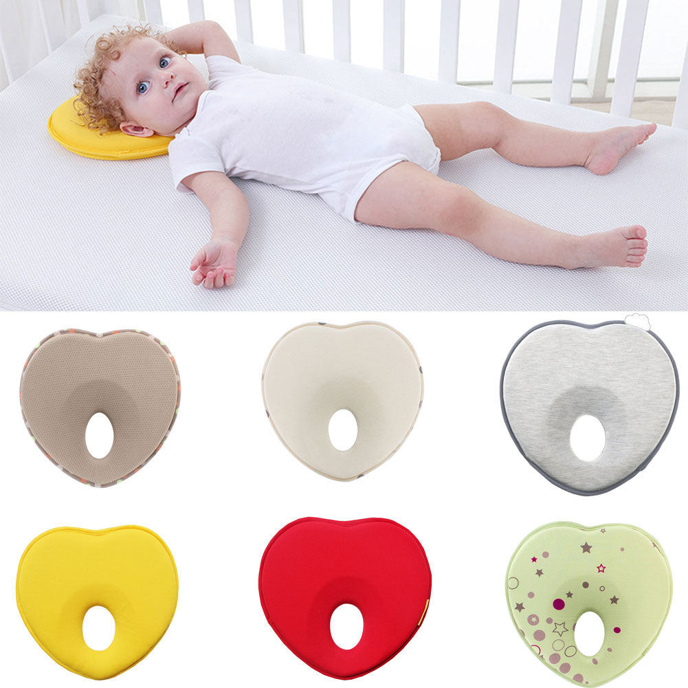 Heart Shape Baby Pillow Prevent Flat Head Protection Cushion Sleep Positioner