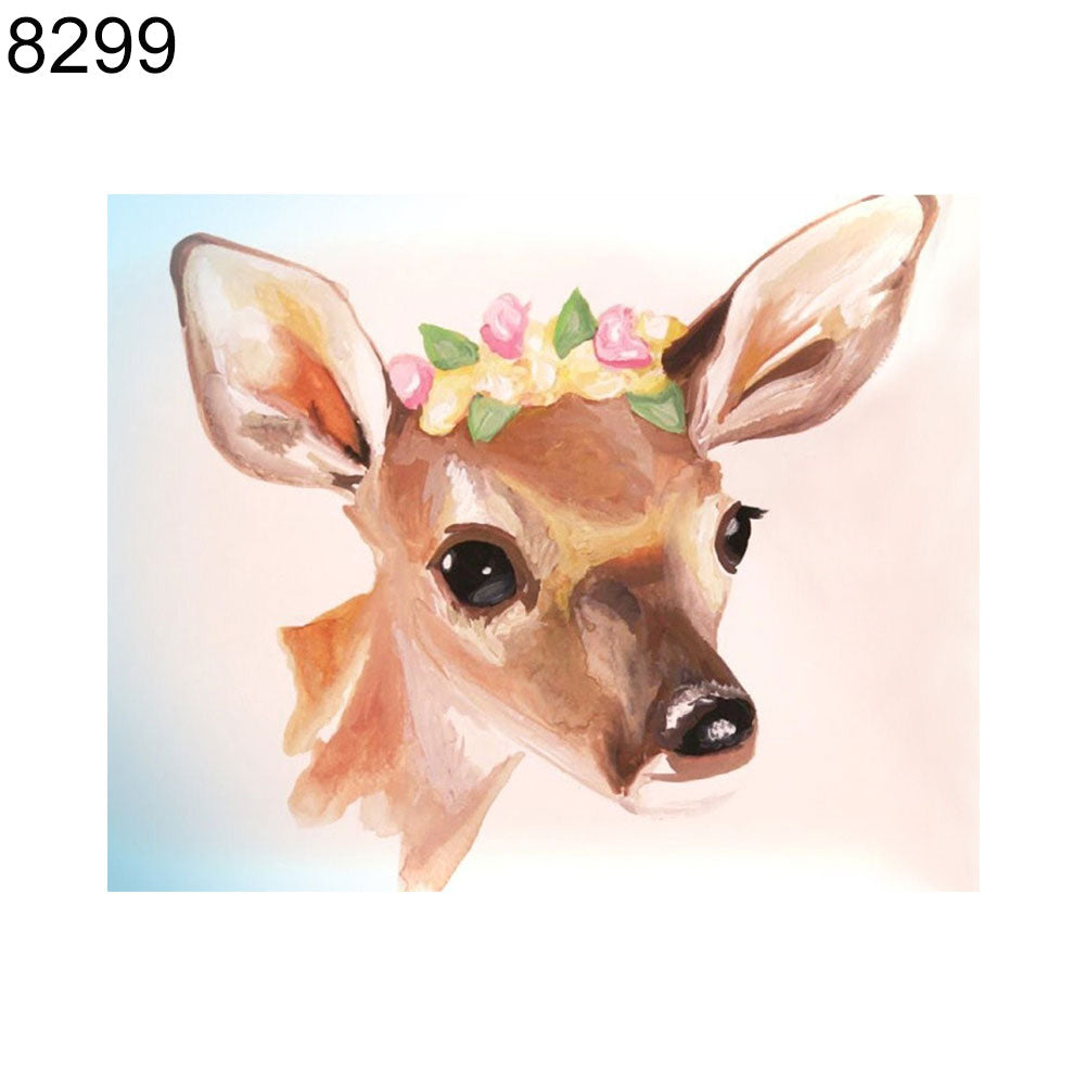 Lovely Sika Deer DIY Art 5D Diamond Painting Handcraft Wall Home Decoration Gift