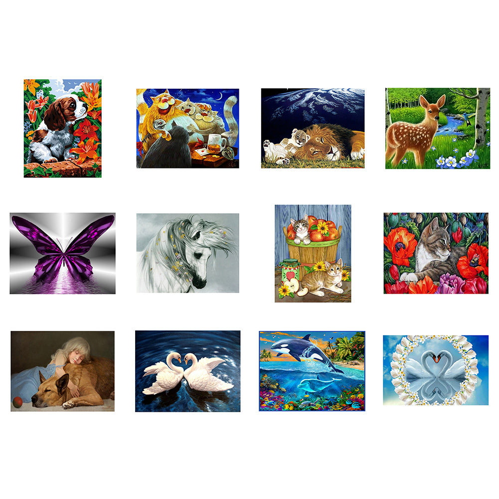 Animal Pattern 5D DIY Diamond Embroidery Wall Painting Cross Stitch Home Decor