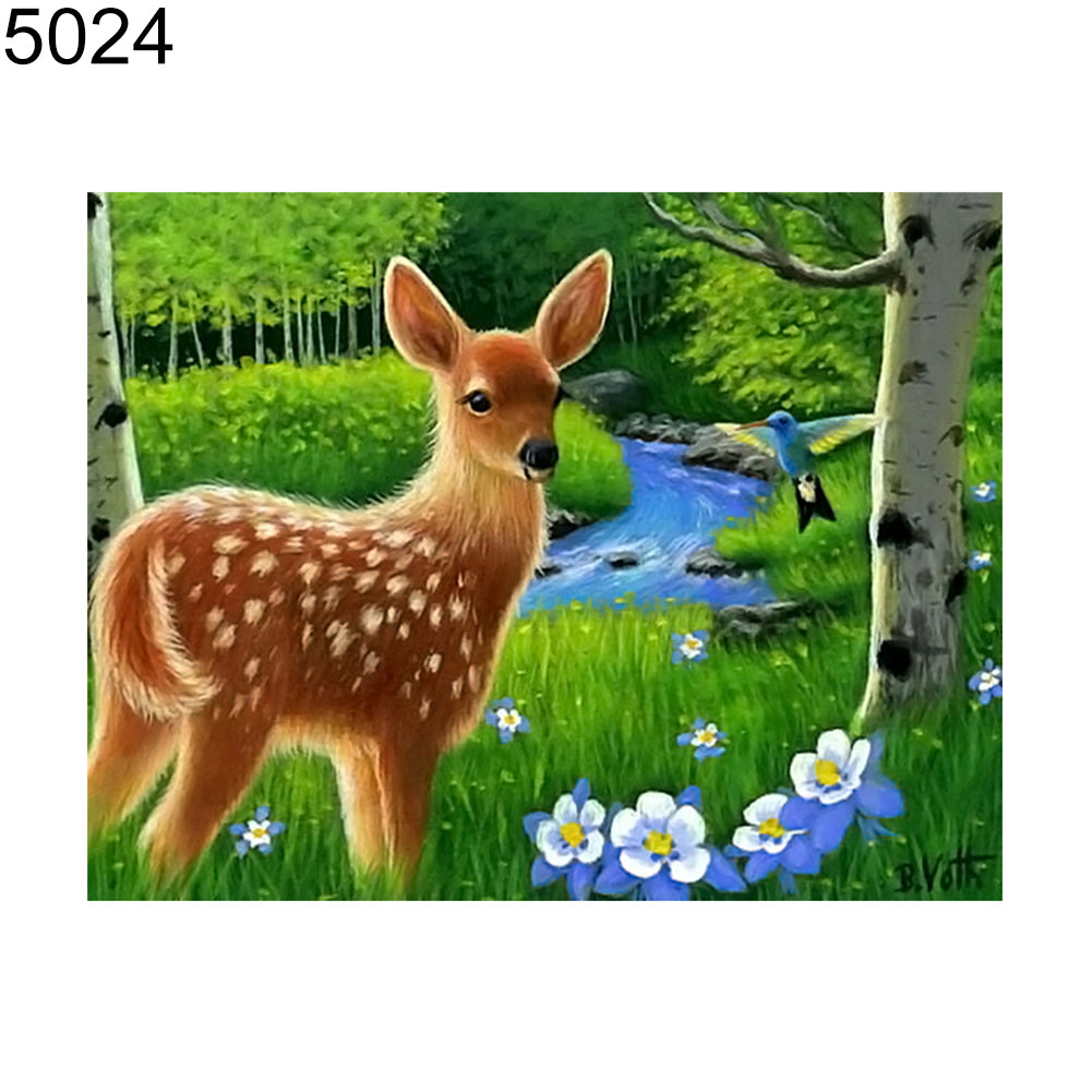 Animal Pattern 5D DIY Diamond Embroidery Wall Painting Cross Stitch Home Decor