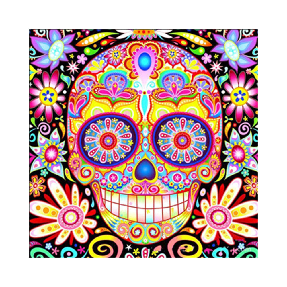 Colored Skull Flower DIY Crafts Diamond Painting Art DIY Room Wall Decoration