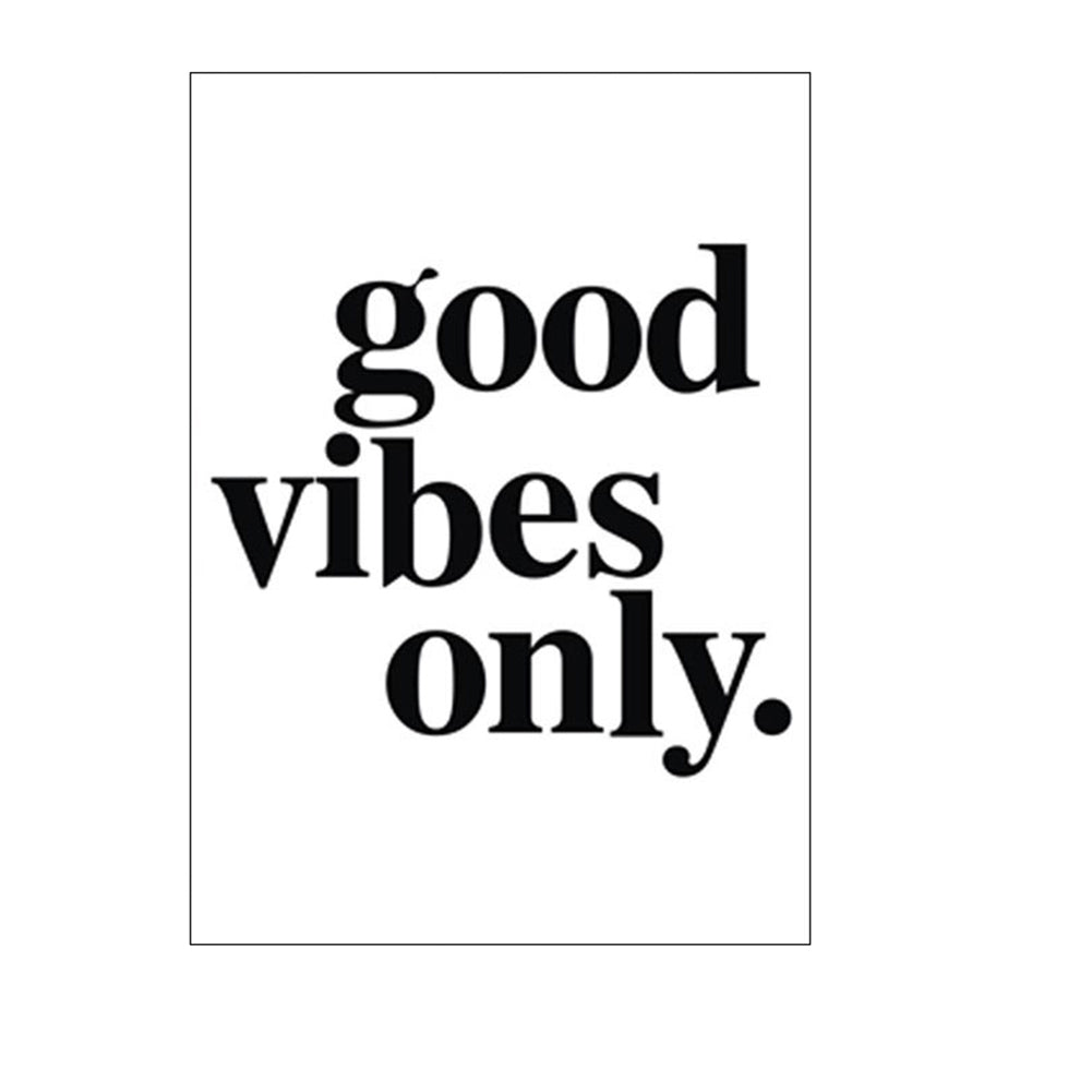 Good Vibes Only Modern Letter Print Wall Art Poster Picture Decorative Painting