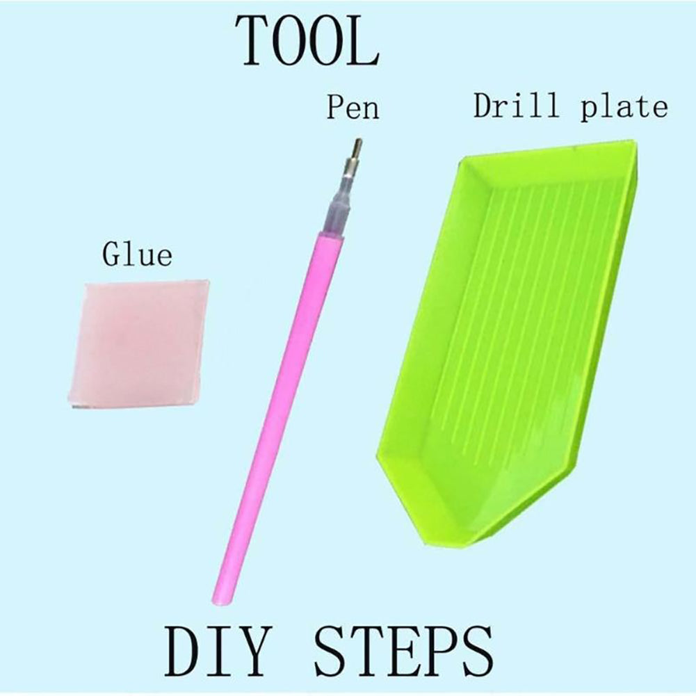 DIY 5D Flowers Butterfly Diamond Paint Embroidery Cross Stitch Wall Decor Gift