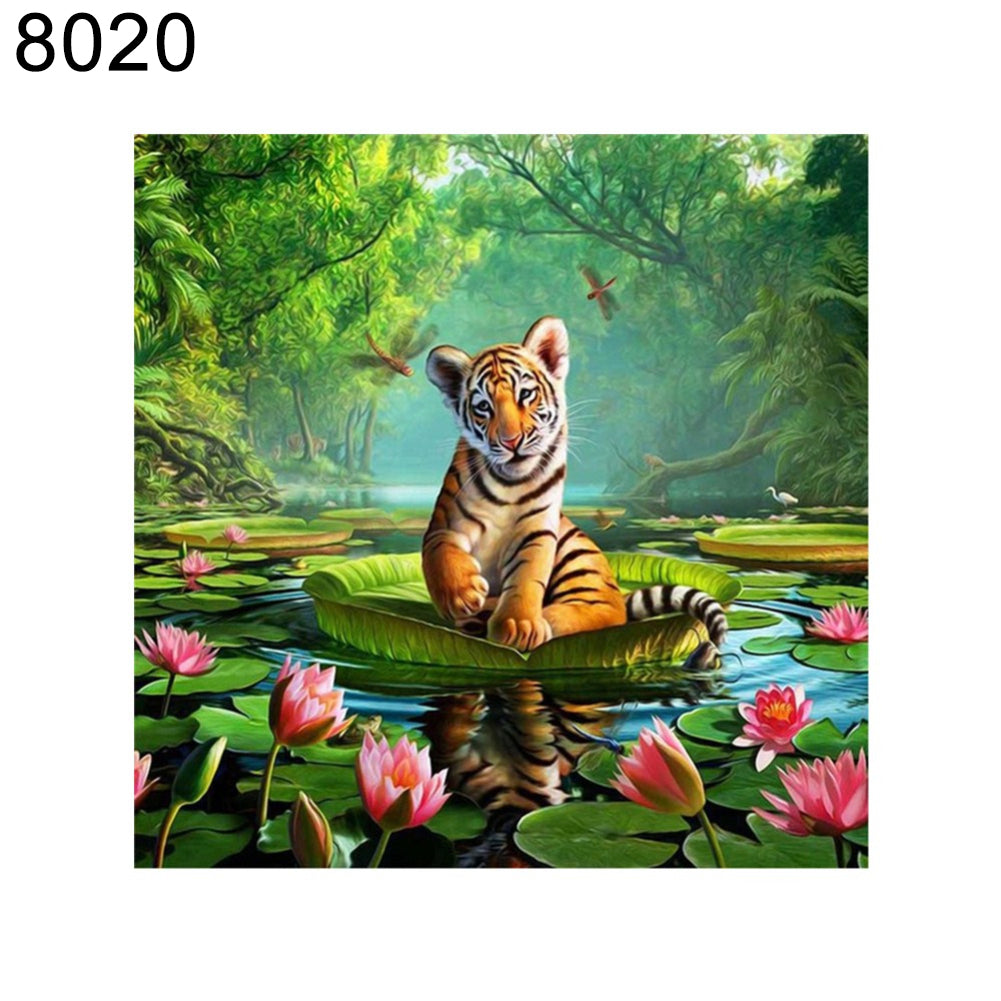 Animal Pattern Diamond Painting Wall Art Craft Cross Stitch DIY Home Decoration