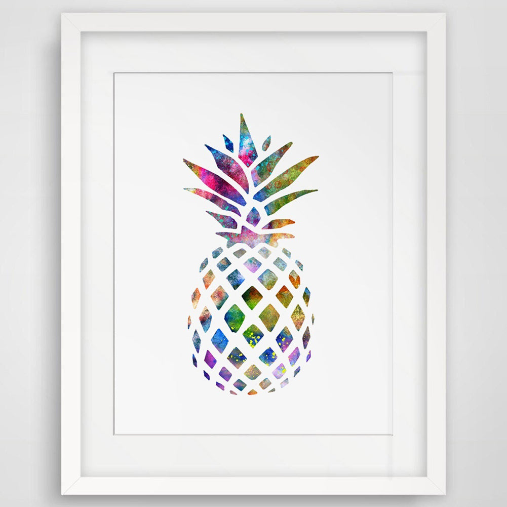 Unframed Multicolor Pineapple Office Home Living Room Wall Decorative Painting