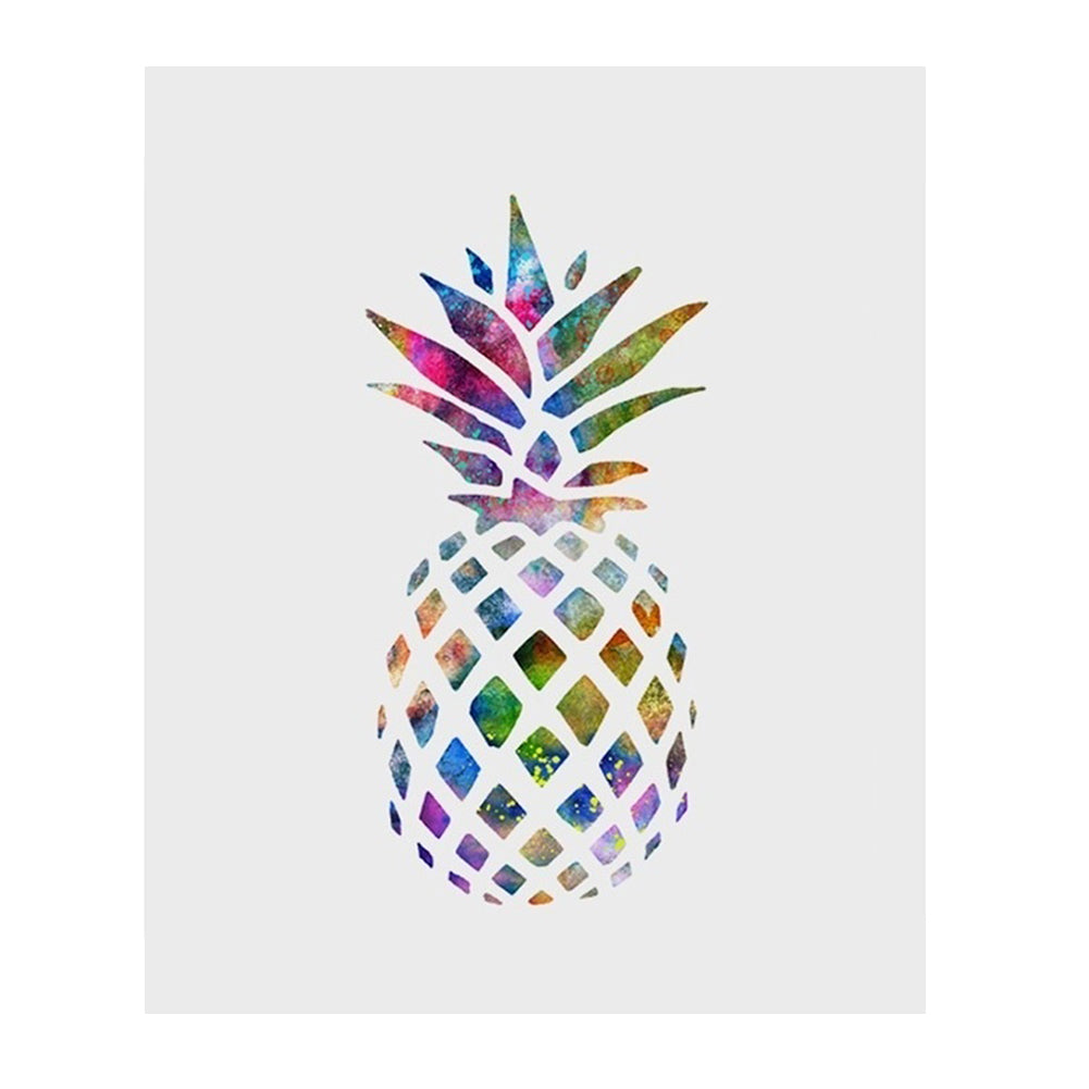 Unframed Multicolor Pineapple Office Home Living Room Wall Decorative Painting