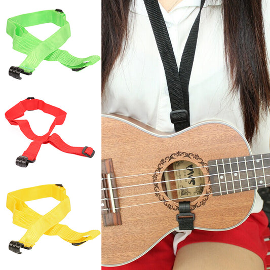 Universal Adjustable Durable Thicken Cotton Ukulele Strap Neck Hanging Belt