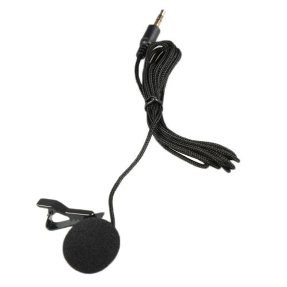 Clip-on Lapel Mini Lavalier Mic Microphone 3.5mm for Smart Phone PC Recording