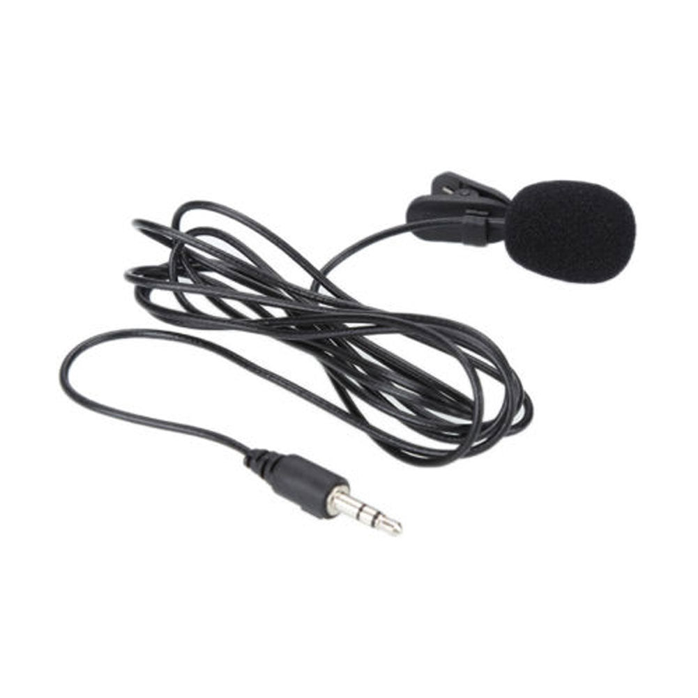 Clip-on Lapel Mini Lavalier Mic Microphone 3.5mm for Smart Phone PC Recording