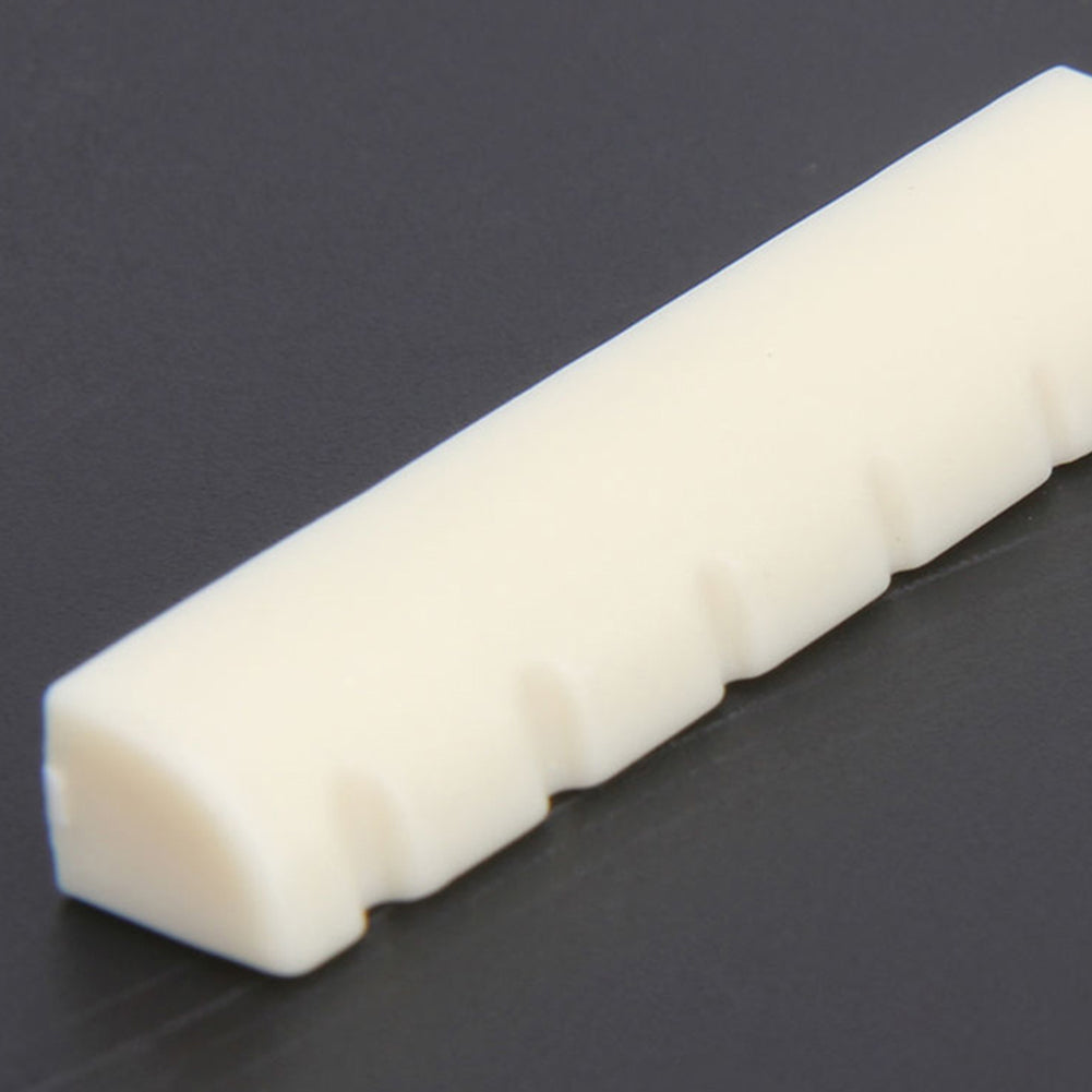 Durable 6-String Acoustic Guitar Bridge Saddle Nut with 6 Pcs Bridge Pins Set