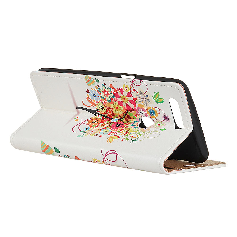 Scene map flip cover all inclusive with wallet? for OPPO F9 PRO   mangrove