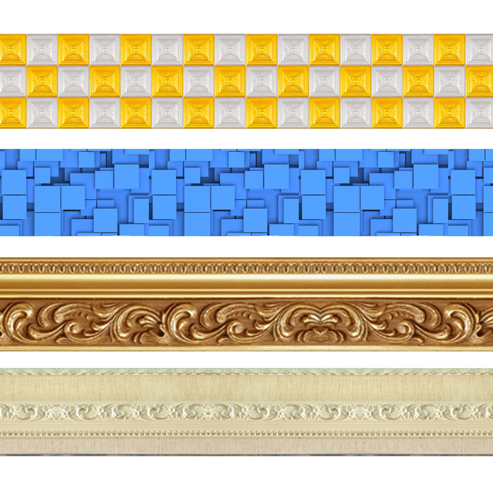 5m Waterproof 3D Skirting Board Sticker Kitchen Living Bathroom Decor Wall Decal