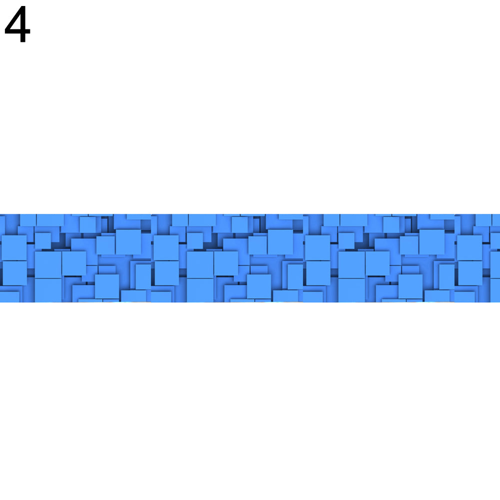 5m Waterproof 3D Skirting Board Sticker Kitchen Living Bathroom Decor Wall Decal