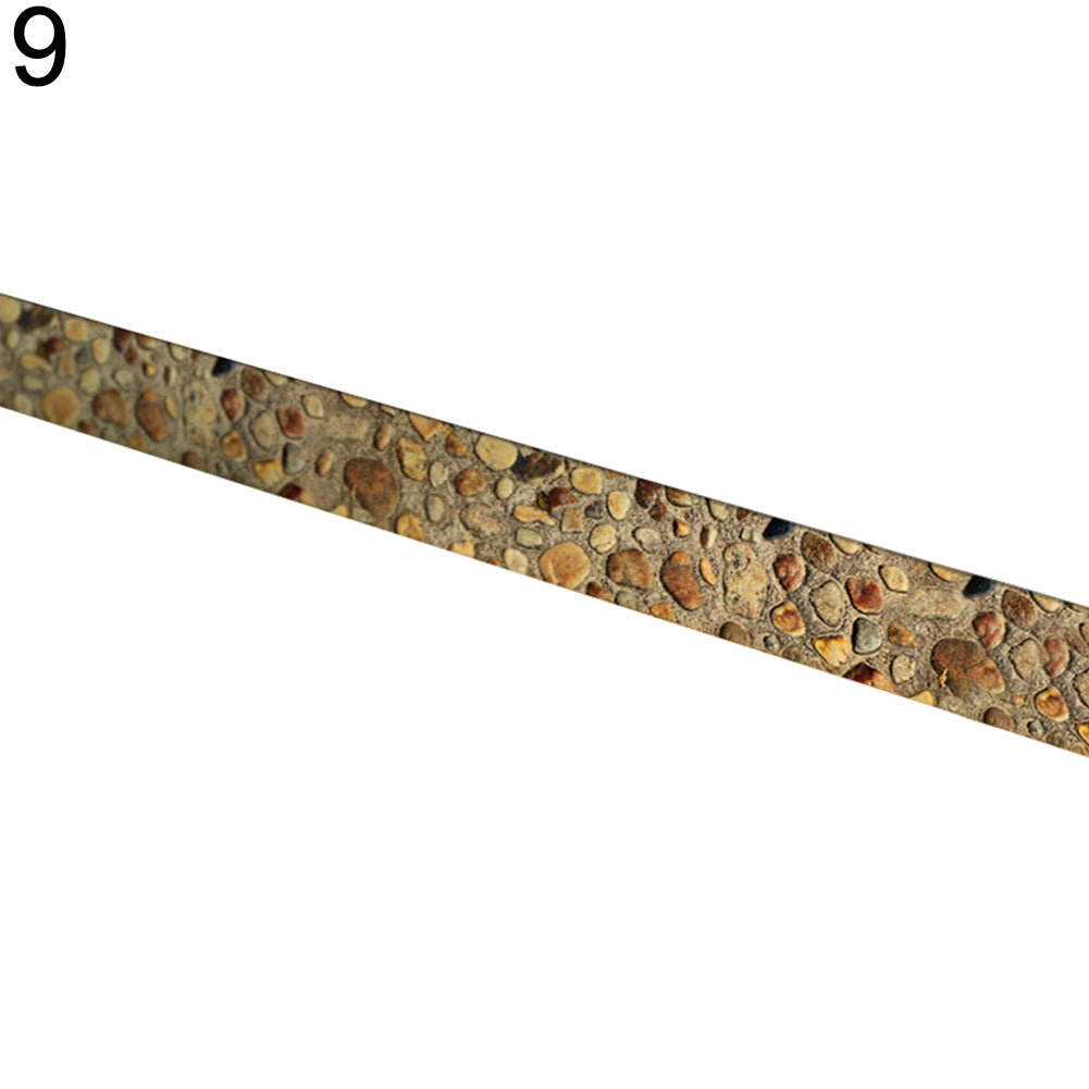 5m Waterproof 3D Skirting Board Sticker Kitchen Living Bathroom Decor Wall Decal