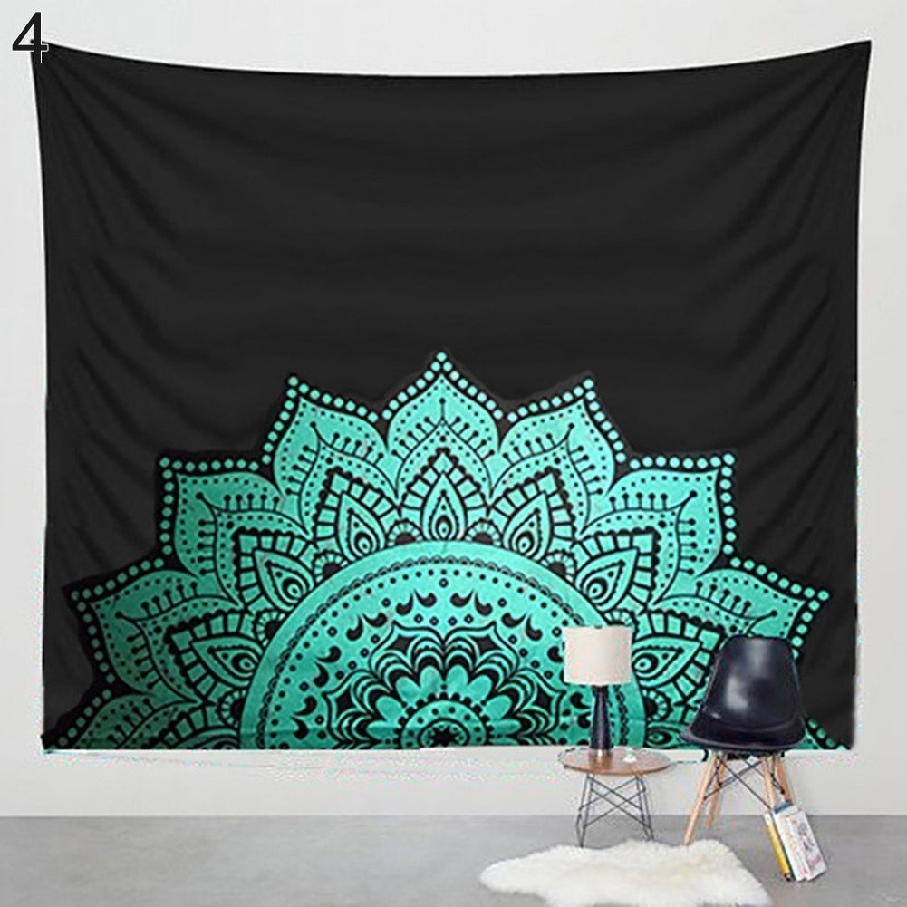 Boho Ethnic Wall Hanging Floral Tapestry Beach Towel Bikini Cover Up Yoga Mat