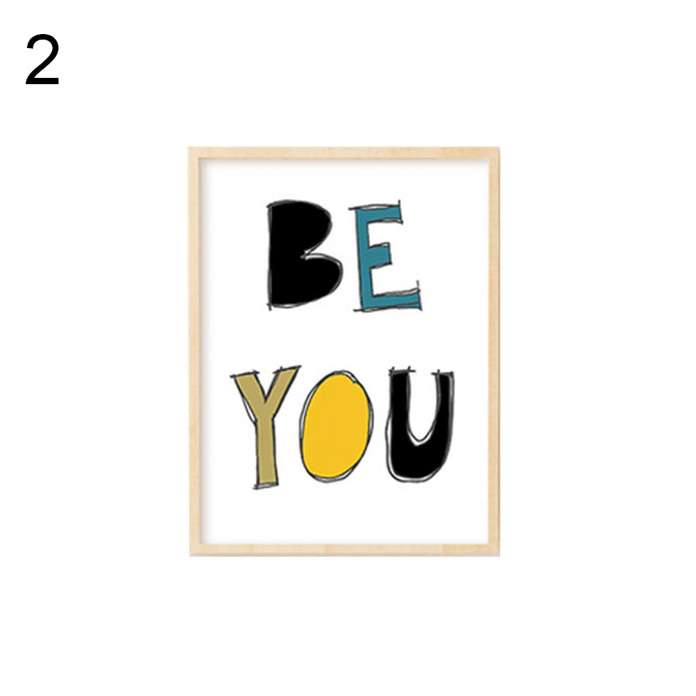 Lovely Arrow Letter Modern Decorative Painting Wall Hanging Home Room Cafe Decor