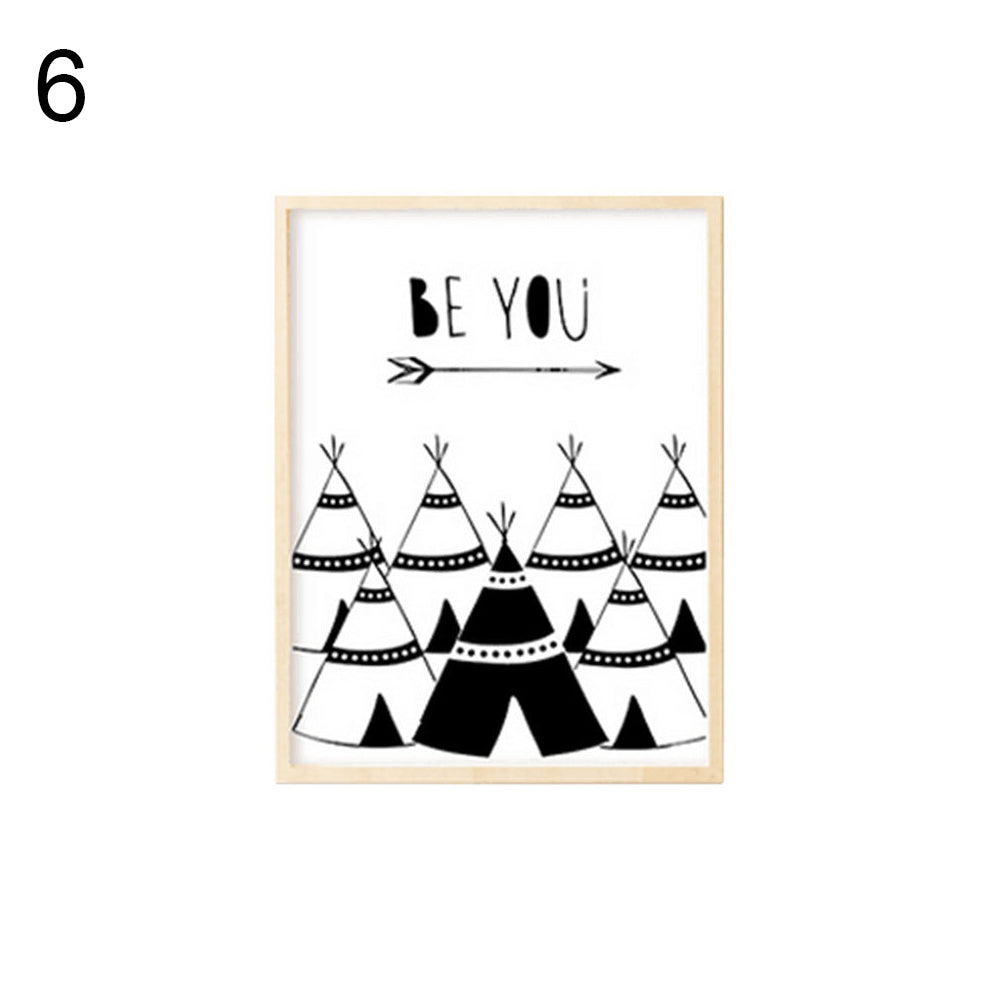 Lovely Arrow Letter Modern Decorative Painting Wall Hanging Home Room Cafe Decor