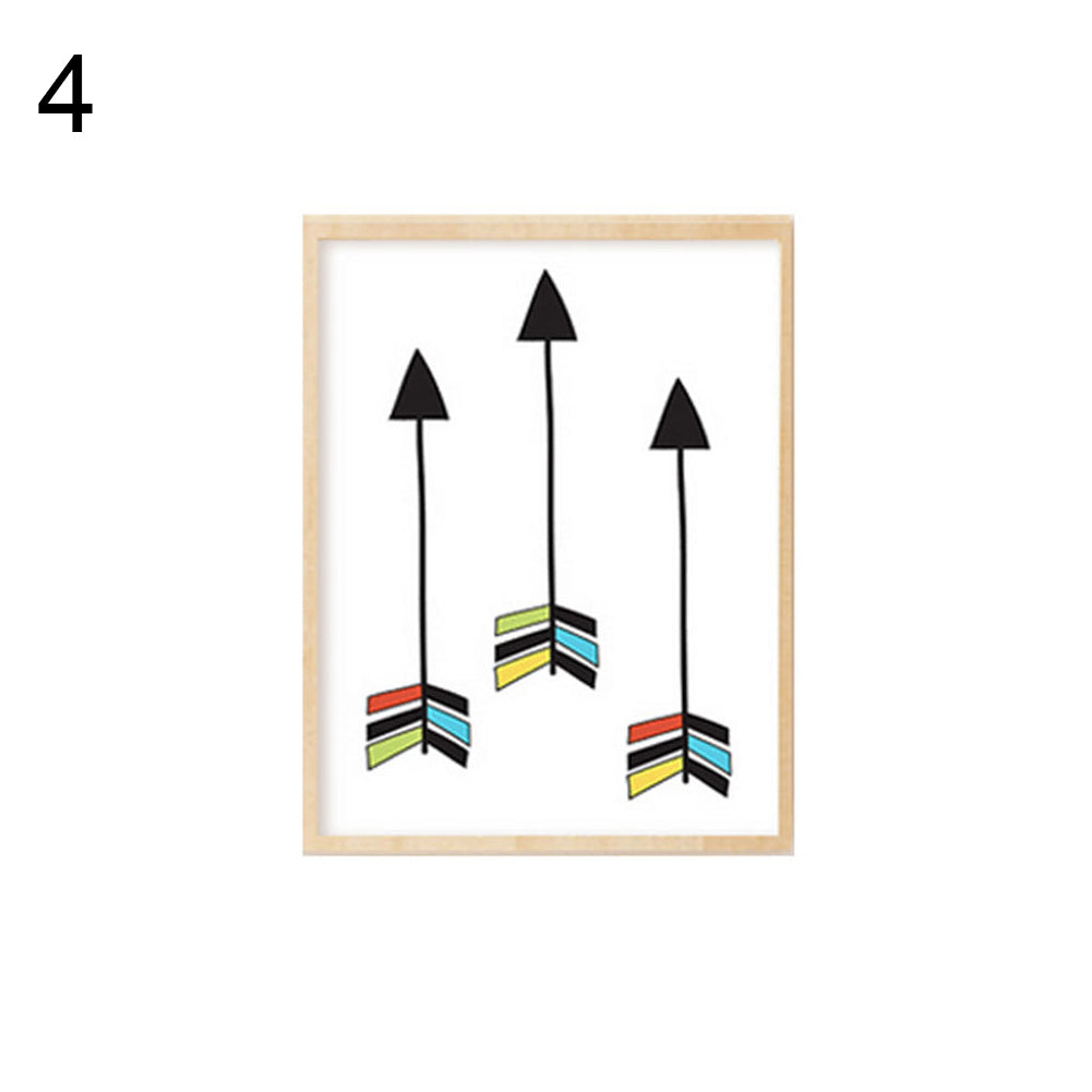 Lovely Arrow Letter Modern Decorative Painting Wall Hanging Home Room Cafe Decor