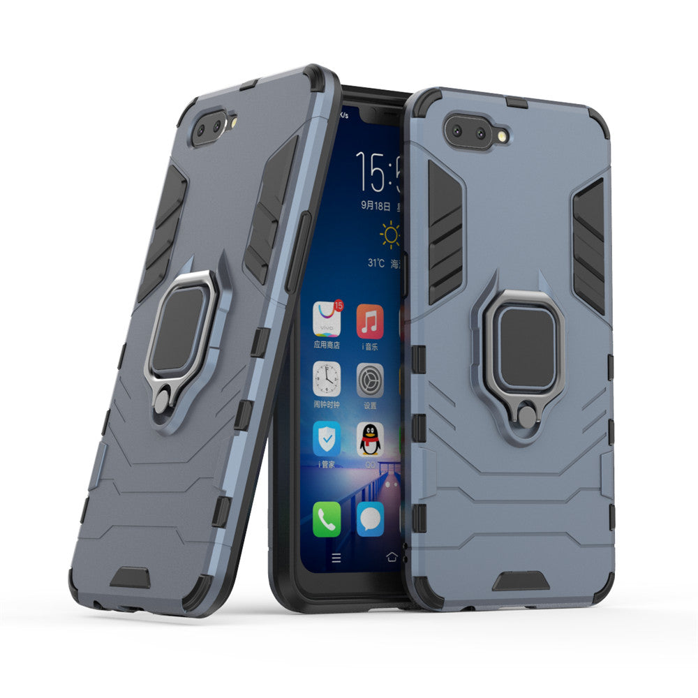 Scene map armor series heavy airbag case with ring, for  OPPO A5  A3S