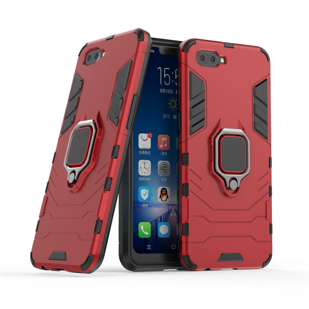 Scene map armor series heavy airbag case with ring, for  OPPO A5  A3S