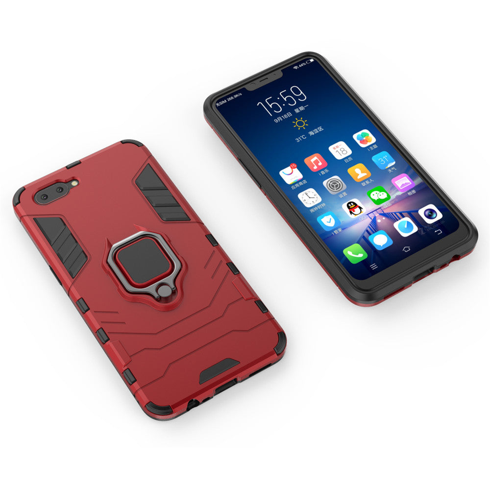 Scene map armor series heavy airbag case with ring, for  OPPO A5  A3S