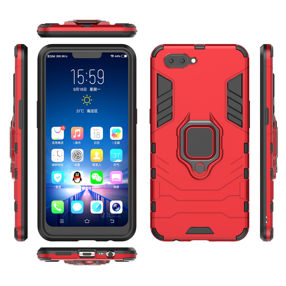 Scene map armor series heavy airbag case with ring, for  OPPO A5  A3S