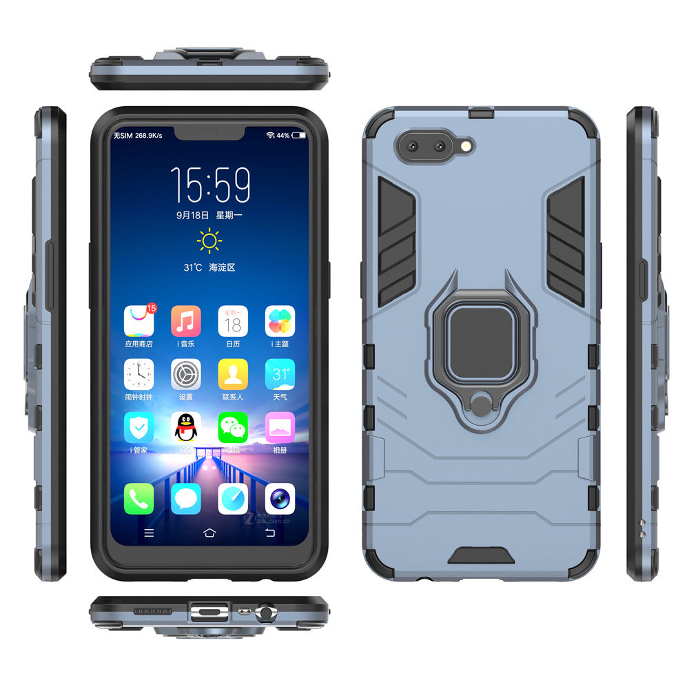 Scene map armor series heavy airbag case with ring, for  OPPO A5  A3S