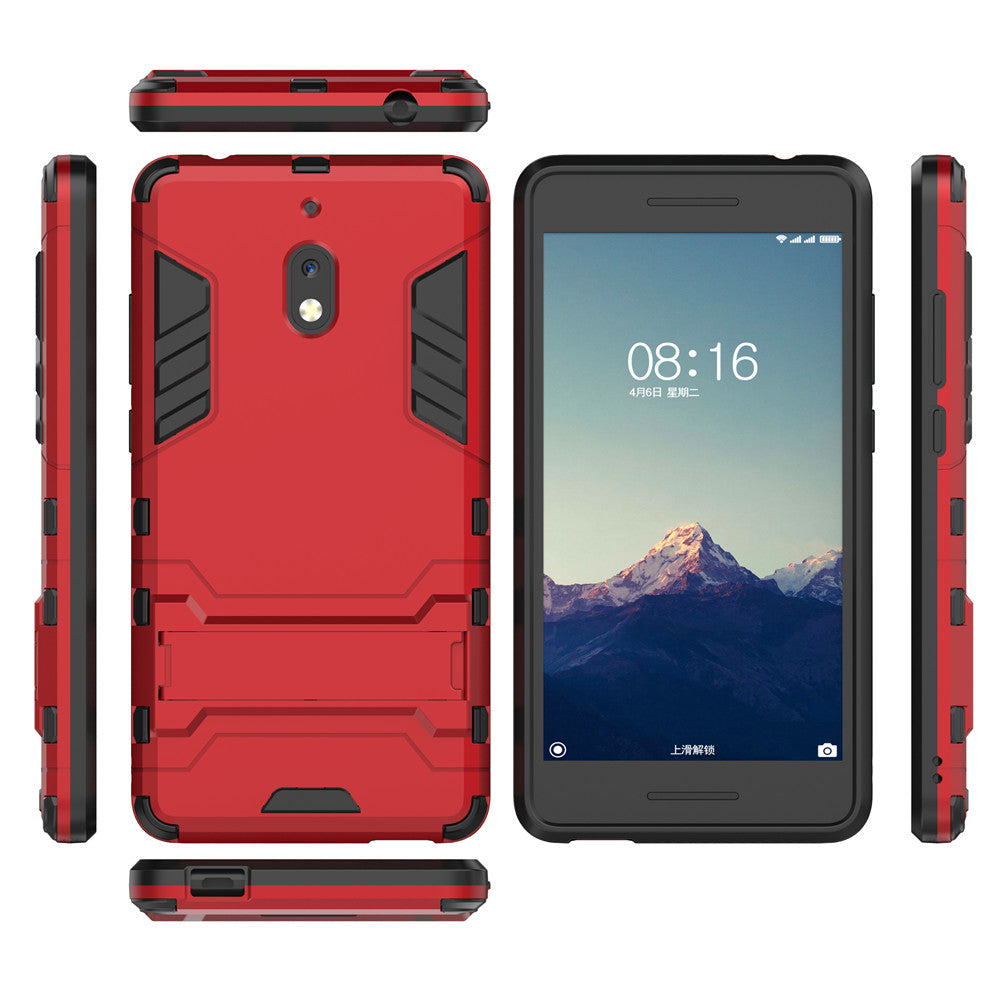 Scene map armor series heavy airbag cover with bracket, for  Nokia 2.1