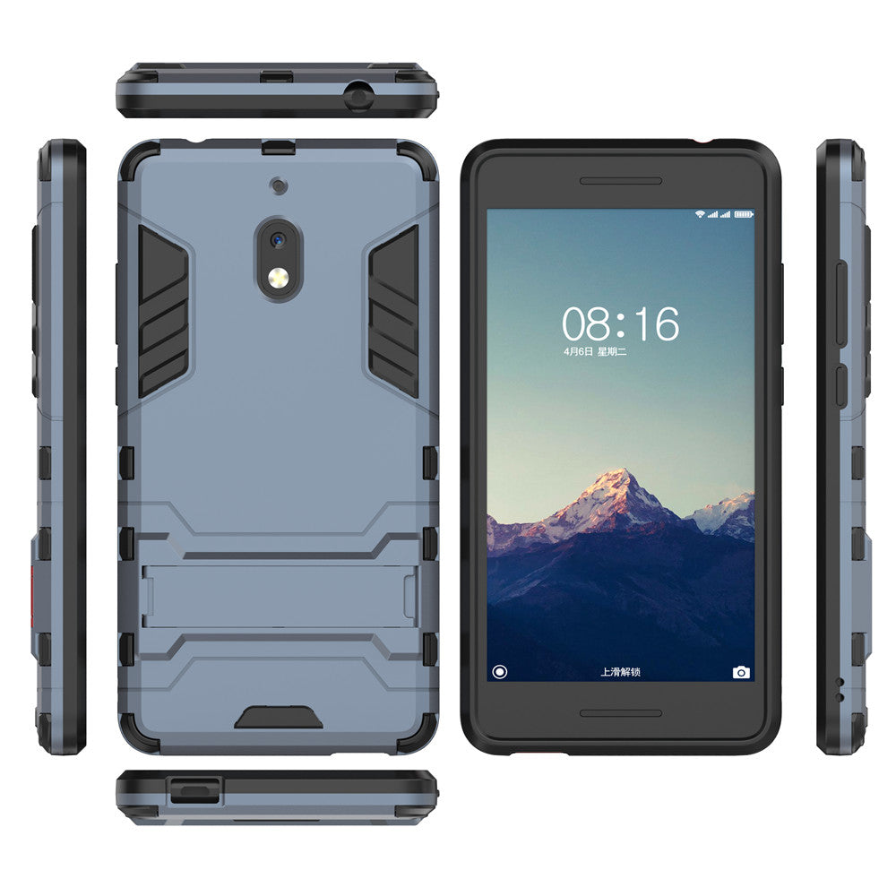 Scene map armor series heavy airbag cover with bracket, for  Nokia 2.1