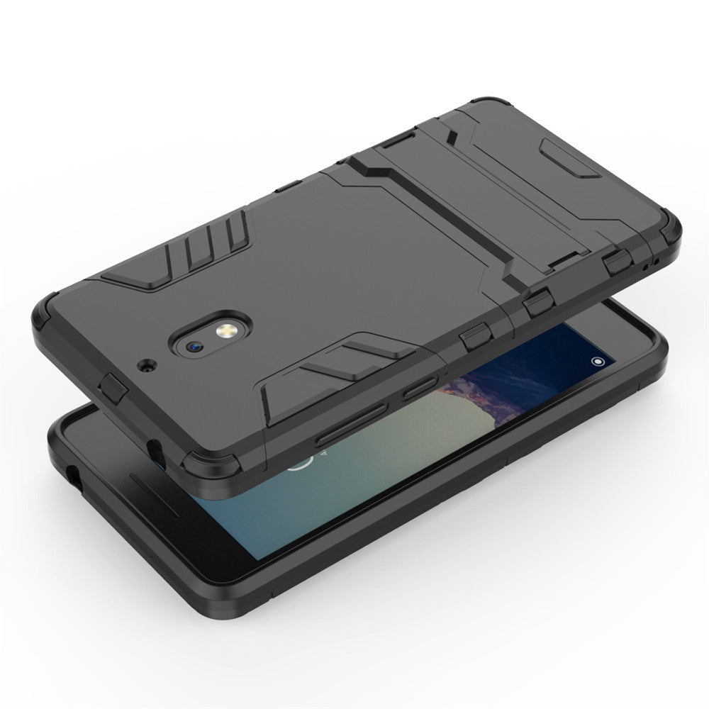 Scene map armor series heavy airbag cover with bracket, for  Nokia 2.1