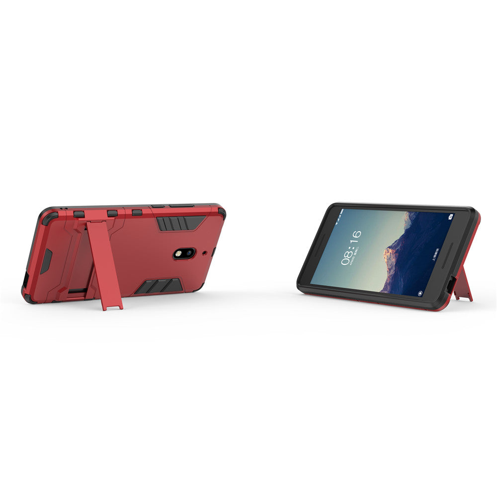 Scene map armor series heavy airbag cover with bracket, for  Nokia 2.1