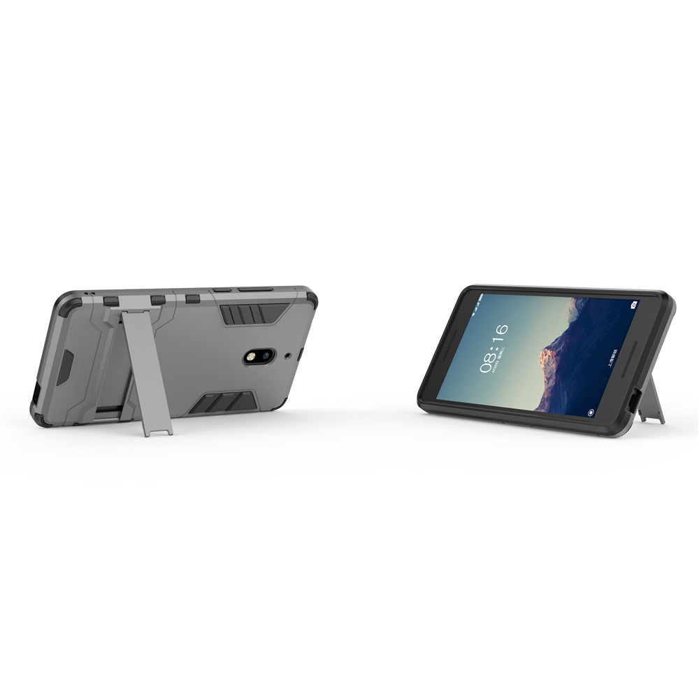 Scene map armor series heavy airbag cover with bracket, for  Nokia 2.1