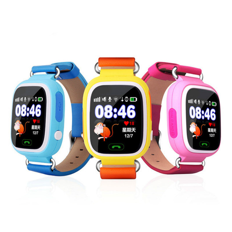 Q80 GPS Device Tracker Colorful Smart Watch SOS Emergency Call for Kids for IOS  Android Smartwatch Wristband Alarm
