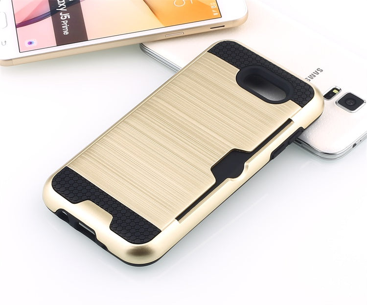 Scene drawing brushed soft rubber two-in-one wallet? for? Samsung j3 2017