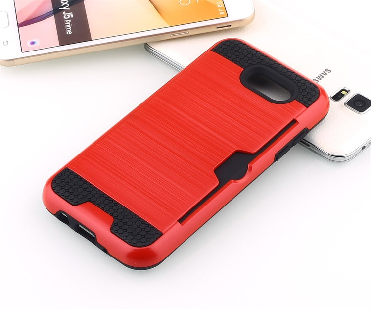 Scene drawing brushed soft rubber two-in-one wallet? for? Samsung j3 2017