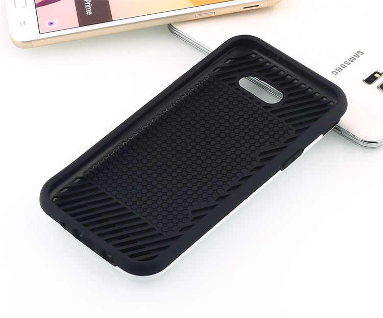 Scene drawing brushed soft rubber two-in-one wallet? for? Samsung j3 2017