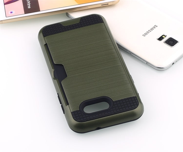 Scene drawing brushed soft rubber two-in-one wallet? for? Samsung j3 2017