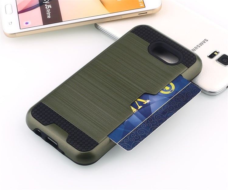 Scene drawing brushed soft rubber two-in-one wallet? for? Samsung j3 2017