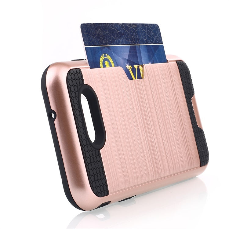 Scene drawing brushed soft rubber two-in-one wallet? for? Samsung j3 2017