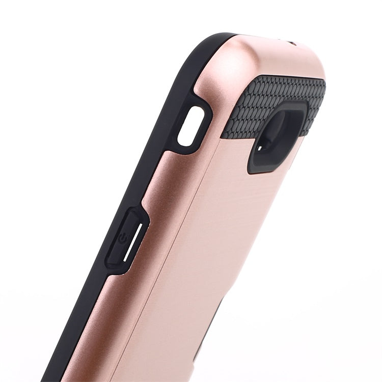 Scene drawing brushed soft rubber two-in-one wallet? for? Samsung j3 2017