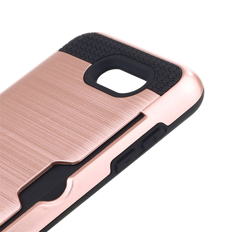 Scene drawing brushed soft rubber two-in-one wallet? for? Samsung j3 2017