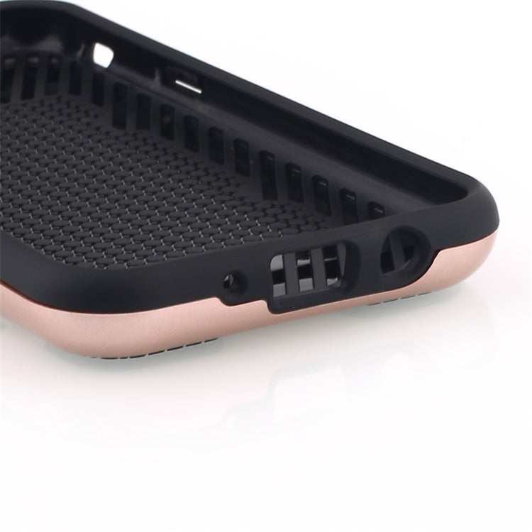 Scene drawing brushed soft rubber two-in-one wallet? for? Samsung j3 2017